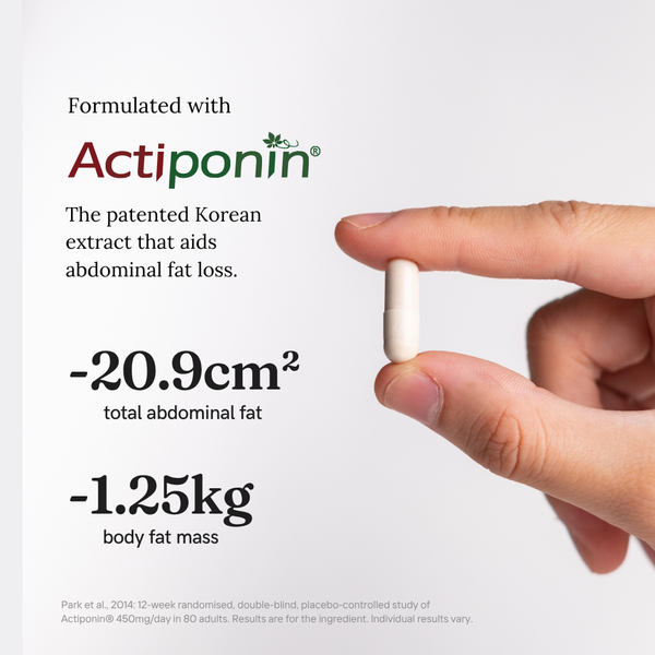 A Daily Burn+ capsule, formulated with Actiponin®