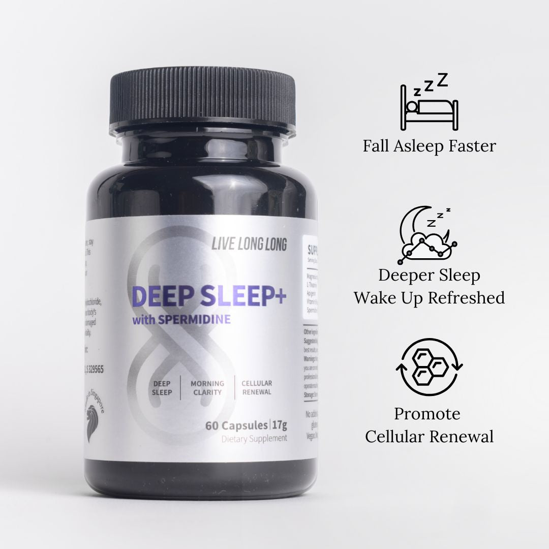 Deep Sleep+ 4-in-1 Magnesium Sleep Supplement | Live Long Long